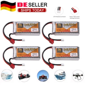 4x 3S 1500mAh 11.1V ZOP Power LiPo Battery 100C T Plug for RC Car Boat Airplane - Bild 1 von 7