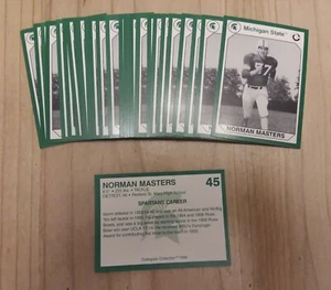 1990 Michigan State Collegiate Collection #45 NORMAN MASTERS Lot of (10) - Picture 1 of 1