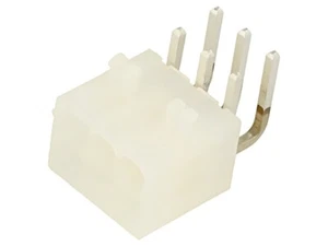 39-30-1061 MiniFit Jr RA DR /Pegs 30Au V-2 6Ckt MOLEX - Picture 1 of 1