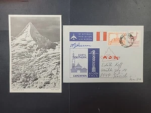 SIGNED MOUNTAINEERING PERU ANDES 1965 ERSTE SOLOTHURN EXPEDITION SWISS - Picture 1 of 5