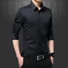 Male Men Shirt Social Shirt Daily Leisure Long Sleeve Polyester Casual