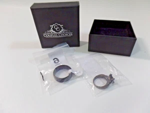 2pcs His&Hers Couple Square  CZ Matching Promise Engagement 7.5 & Band 12 Set - Picture 1 of 4