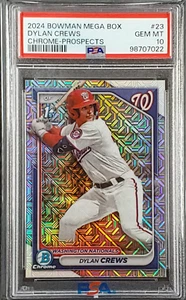 Dylan Crews 2024 Bowman Cromo Mega Caja Mojo Refractor 1ª PSA 10 GEMA -Nacionales - Imagen 1 de 2