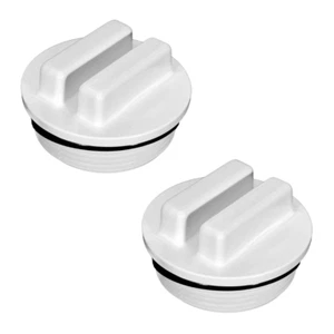 2 Pack- Hayward 1.5" MPT Threaded Plugs with O-Rings for Pool Drains SP1022C - Picture 1 of 1