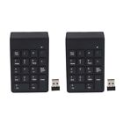 2X Numeric Keypad,18 Keys Wireless USB Number Pad Keyboard with 2.4G USB Numeric