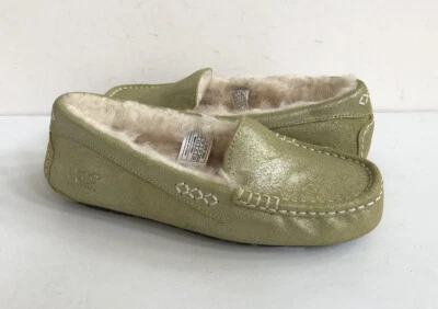 ZAPATO MOCASÍN UGG ANSLEY VERDE BRILLANTE EE. UU. 6 / UE 37 / REINO UNIDO 4,5 Foto 1 de 4