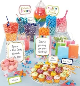 Happy Birthday 'Sweets and Treats' Deluxe Buffet Decorating Kit (13pc) - Picture 1 of 1