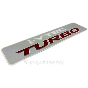 OEM Acura 07-11 RDX iVTEC Turbo Intercooler Emblem Badge Genuine Honda Part USDM - Picture 1 of 1