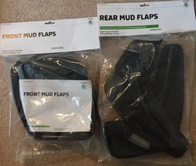 Genuine SKODA KAROQ FRONT & REAR MUDFLAPS 57A075111 57A075101A Facelift 2022-25 - Image 1 of 4