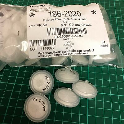 Thermo Nalgene 25mm Syringe Filter 0.2µm Pack Of 4 Nylon Membrane 196-2020 • 14.22£