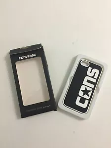 Converse Cons per iPhone 5 Nero Bianco Custodia Morbida Silicone - Foto 1 di 12