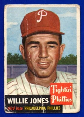 WILLIE JONES phillies 1953 TOPPS #88 - Image 1 of 2