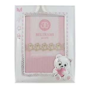 Cornice Bimba Della Collezione Beltrami 3696/3RA Laminato In Argento 25x20 Cm - Imagen 1 de 2