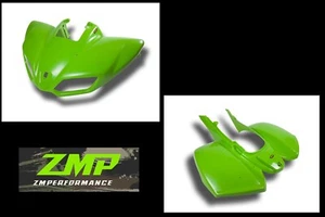 NEW KAWASAKI KFX 700 PLASTIC GREEN FRONT AND REAR FENDER SET PLASTICS - Picture 1 of 1