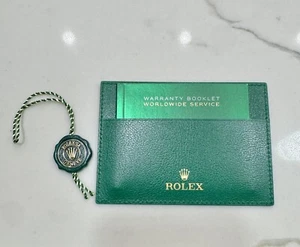 Genuine New Style Rolex Card Holder Guarantee Manual Booklet And Tag 2020 - NOW - Picture 1 of 4