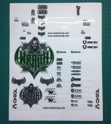 Axial 1/10 RC Crawler Car DIY Sticker for tamiya cc01 D90 D110 axial SCX10 II x1 - Image 1 of 3
