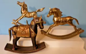 Schaukelpferd Sammlung ~ Messing ~ Holz & Einlagenmessing ~ Figuren - Bild 1 von 6