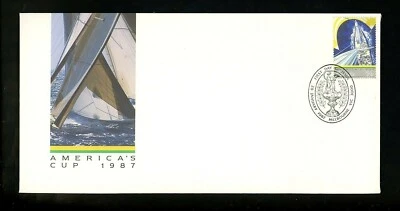 Postal History FDC #1011-1014 Australia SET OF 4 America's Cup Sailing 1987 - Image 1 of 4
