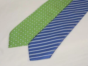 617-T42-2G   2  beautiful made in Italy Canali high quality all silk ties - Bild 1 von 15