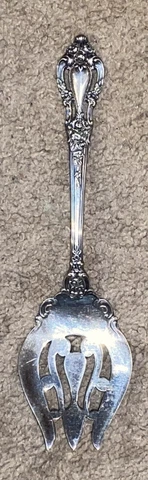 VINTAGE Lunt Sterling ELOQUENCE (1953) COLD MEAT FORK Cover