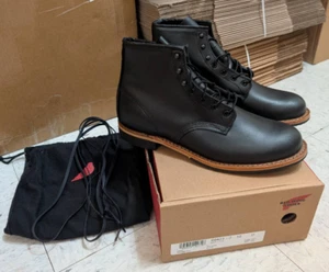 Red Wing Heritage Men's Beckman round toe boot Black leather 9423 - Picture 1 of 6