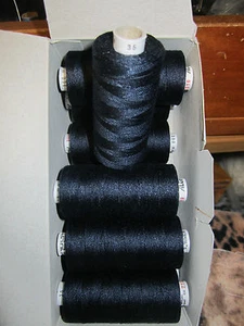 (0,02 € /1 m) 300 m hilo de coser espesor 35 hilo antiguo color azul oscuro (35 AL27310 - Imagen 1 de 1