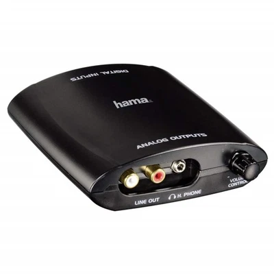 Hama Audio Convertitore Digitale Coassiale Toslink USB Per Analogico Rca 3,5mm - Immagine 1 di 3