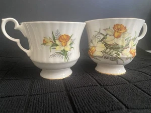 Encantadora taza de té Royal Windsor Find Bone China England x2 - Imagen 1 de 11