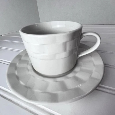 Pfaltzgraff Traditions RIBBON Pattern Cup & Saucer - 2011-2013 - Retired & Rare - Image 1 of 4