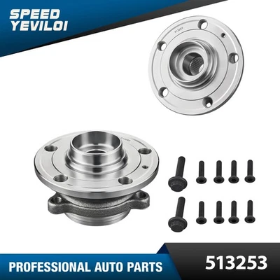 Conjunto de 2 bujes y cojinetes de rueda delantera para Volkswagen Passat Jetta Tiguan Audi Foto 1 de 4