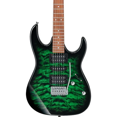 Guitarra Eléctrica Ibanez GRX70QA GIO RX Series Transparente Verde Ráfaga Foto 1 de 4