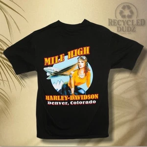 Harley Davidson Gr. Medium T-Shirt Denver Mile High 2007 Logo Biker Motorrad - Bild 1 von 6