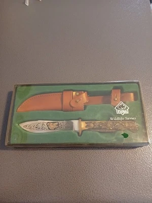 Cuchillo con mango de ciervo Puma "BOAR" Wildlife Series Pre 64 con caja original ¡sin usar!! Foto 1 de 4