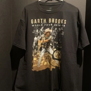 Garth Brooks World Tour Concert T-Shirt X Large XL 2014-2016 Black Short Sleeve - Picture 1 of 4