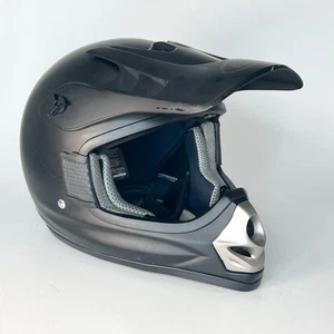 Casco de embrague Bilt motocross carreras bicicleta MX ATV equipo negro plateado juvenil grande - Imagen 1 de 16