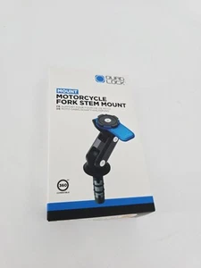 Quad Lock Motorcycle Fork Stem Mount - Black/Blue - Picture 1 of 6