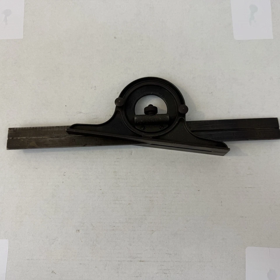 Lufkin Square 12in 4R Grade Rule w/Level Vintage Hand Tool Fast Ship - Image 1 of 4