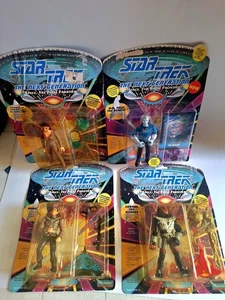 LOTE DE 4 FIGURAS DE ACCIÓN STAR TREK PLAYMATES  - Imagen 1 de 5