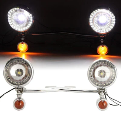 Turn Signals Passing Lights Bar For Harley Touring Electra Glide Ultra Classic - Изображение 1 из 4