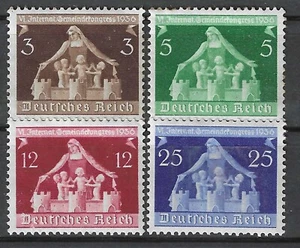 German 3rd Reich 1936 Mi# 617-620 MNH * *  - Picture 1 of 1
