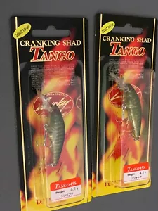(2) Lucky Craft Cranking Shad Tango 45S 1-3/4" Crankbaits verde muschio #57a - Foto 1 di 4