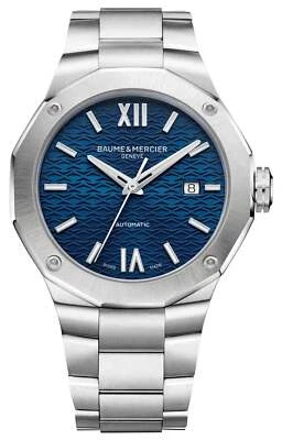 Reloj para hombre Baume & Mercier Riviera automático acero inoxidable esfera azul M0A10620 Foto 1 de 4