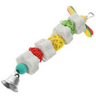 Rattan Parrot Toy Ball with Bell Hanging Cage Accessories