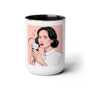 My Valentine for Her Two-Tone Coffee Mugs, 15oz