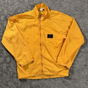 Vtg Cannondale Jacket Yellow Full Zip Windbreaker Jacket Cycling Sz Medium USA - Picture 1 of 9