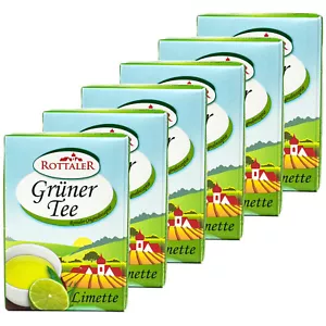 Rottaler 6er Pack Eistee Grüner Tee Limette Ice Tea 0.5 L mit Schraubverschluss - Bild 1 von 7