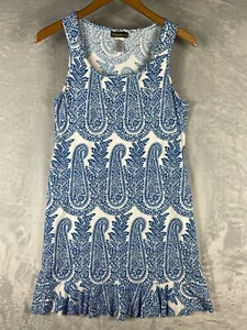 Tommy Bahama Sommerkleid weiß blau Blumen Größe Small Urlaub Küste - Bild 1 von 6