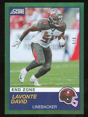 Lavonte Davis 2019 Score Green Serial #d 6/6 Tampa Bay Buccaneers - Image 1 of 2