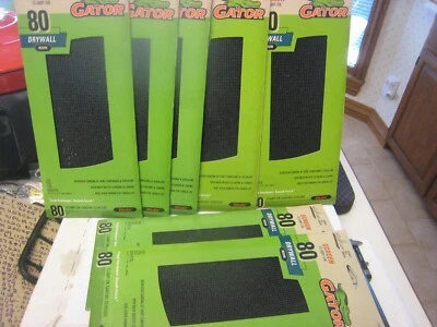 7 Packs Gator Clamp-On Precut Drywall Sanding Screen, 4-1/4" x 11-1/4" 80 Medium - Image 1 of 2