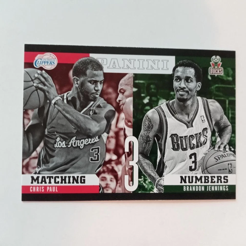 2012-13 Panini Matching Numbers #21 Chris Paul / Brandon Jennings - Image 1 of 1